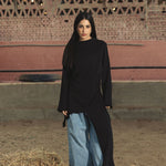 Wrap Tee Black - AB ESSENTIALS