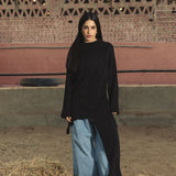 Wrap Tee Black - AB ESSENTIALS