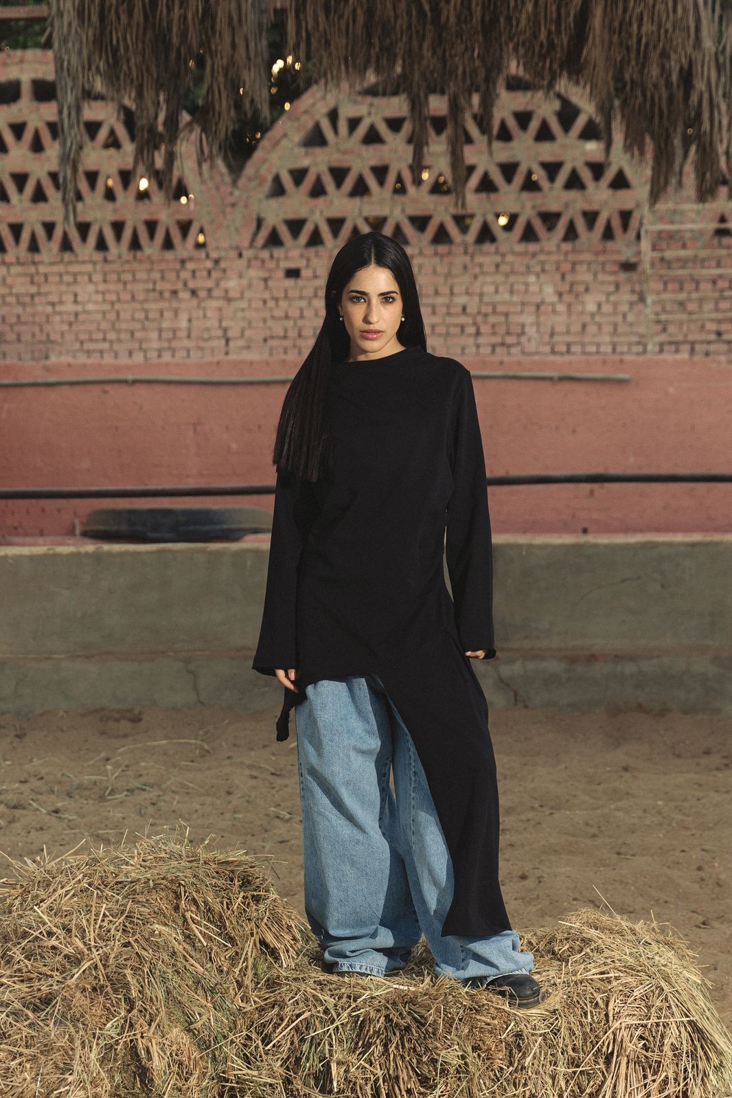 Wrap Tee Black - AB ESSENTIALS