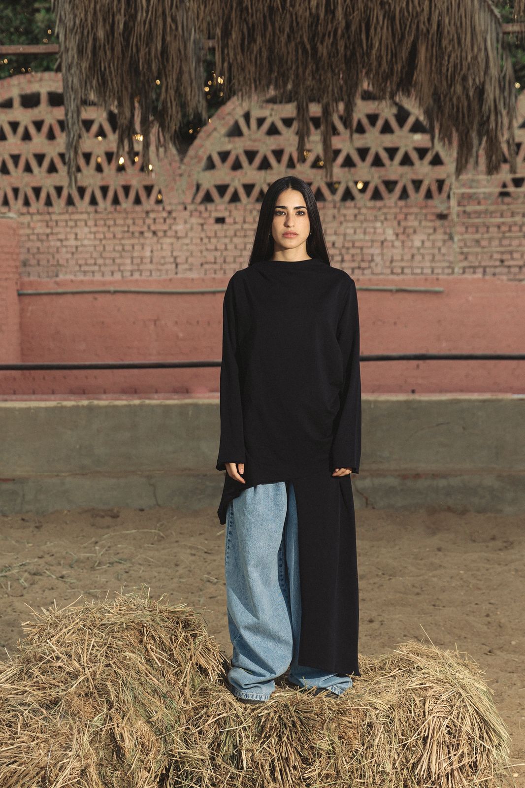 Wrap Tee Black - AB ESSENTIALS