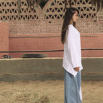 Wrap Tee White - AB ESSENTIALS