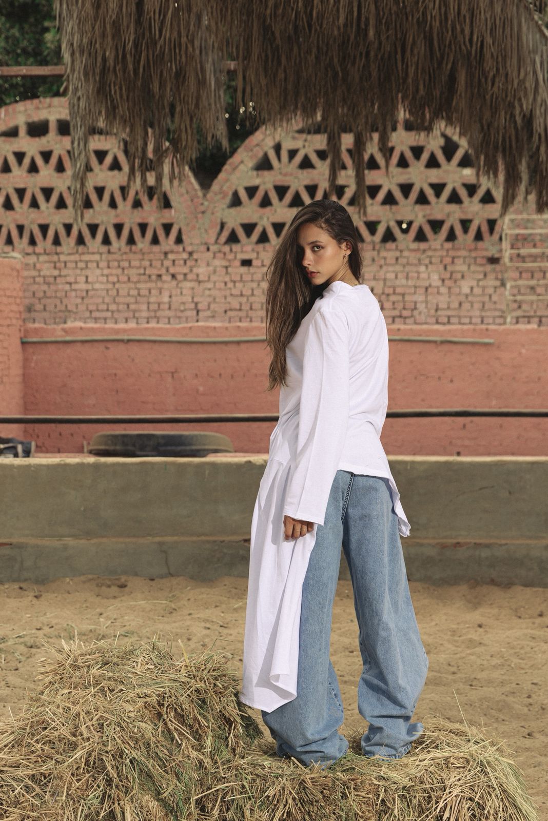 Wrap Tee White - AB ESSENTIALS