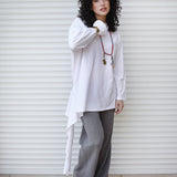 Wrap Tee White - AB ESSENTIALS