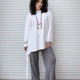 Wrap Tee White - AB ESSENTIALS