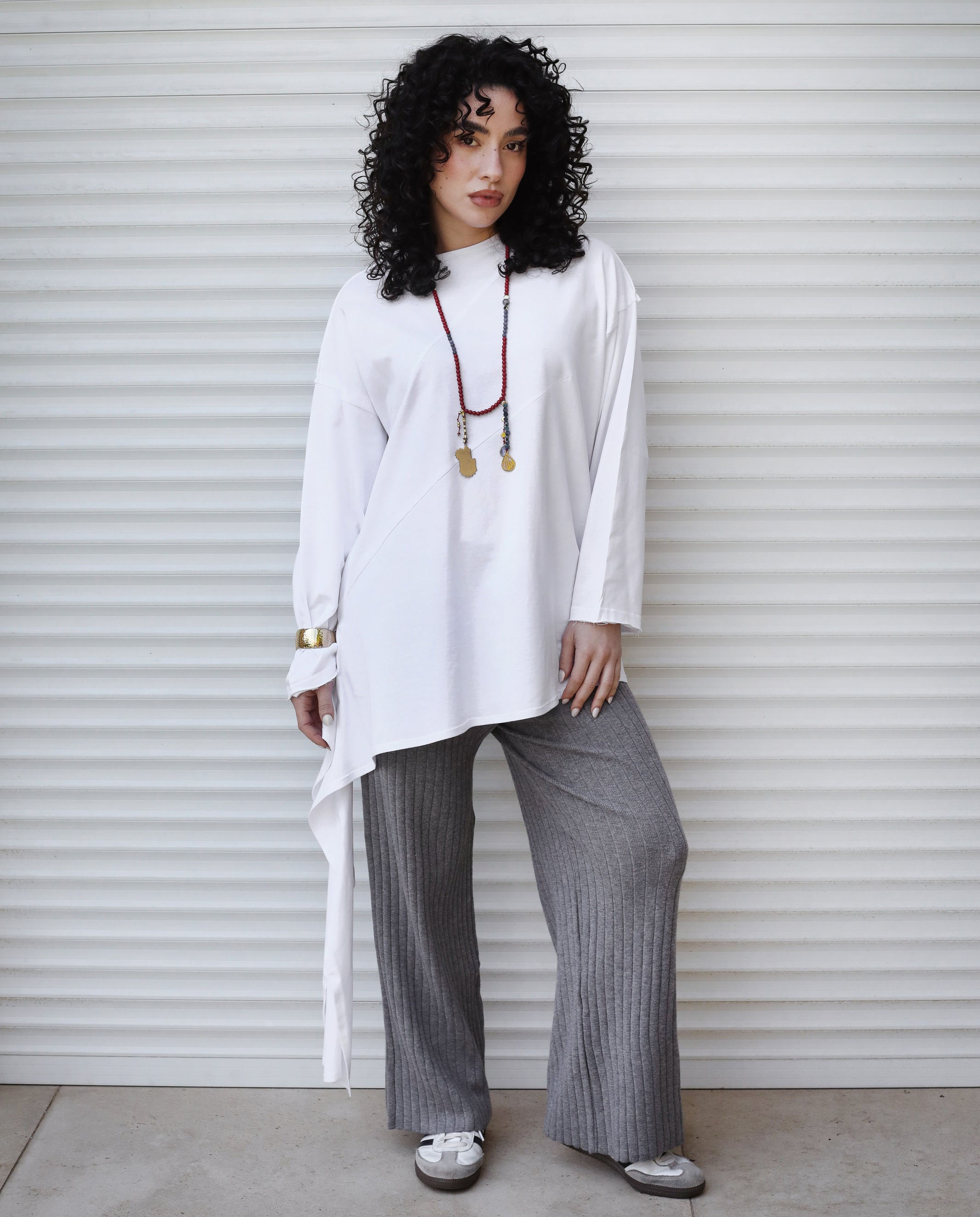 Wrap Tee White - AB ESSENTIALS