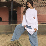 Wrap Tee White - AB ESSENTIALS