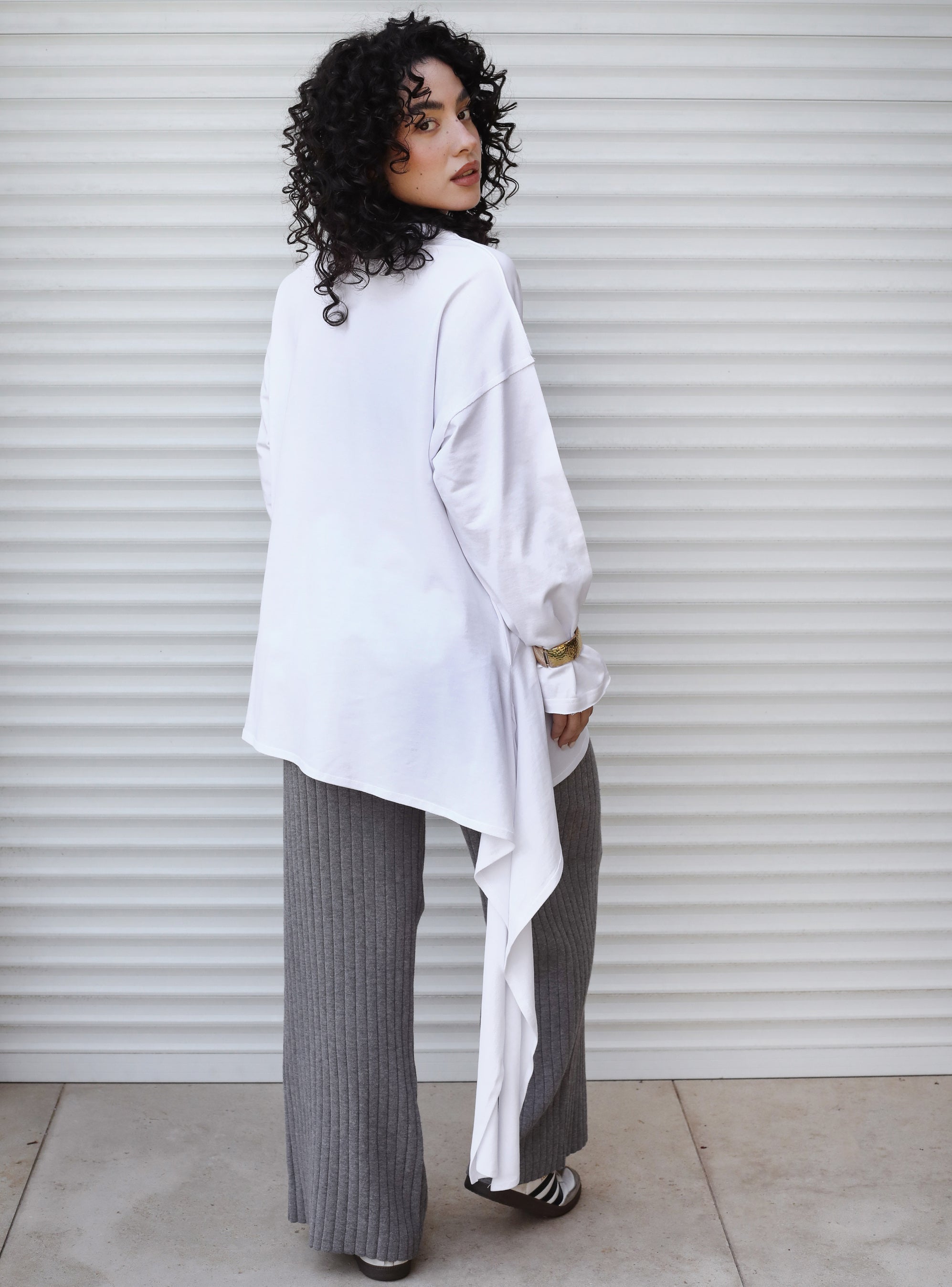 Wrap Tee White - AB ESSENTIALS