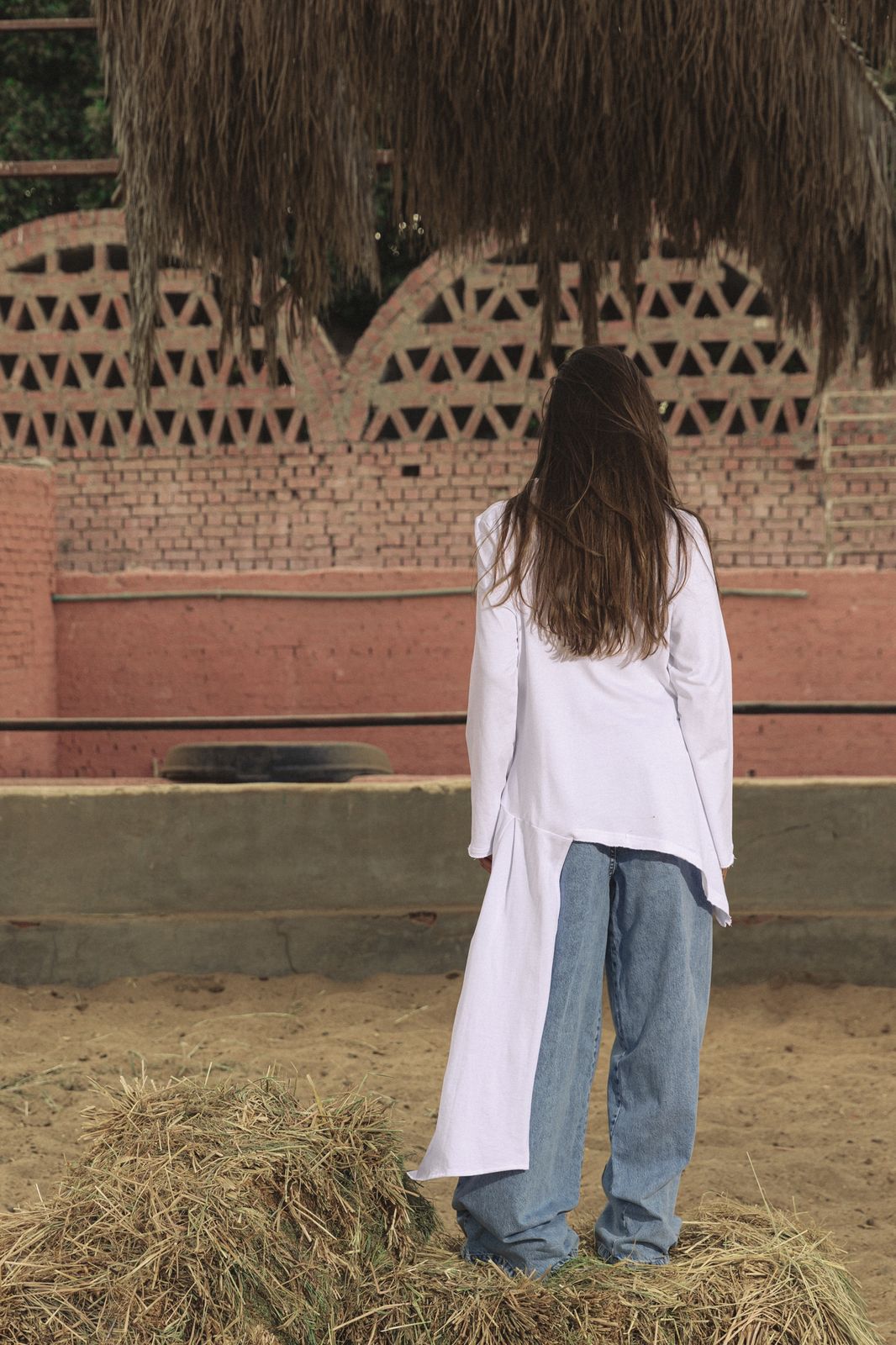 Wrap Tee White - AB ESSENTIALS