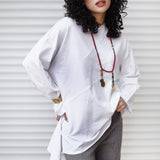 Wrap Tee White - AB ESSENTIALS