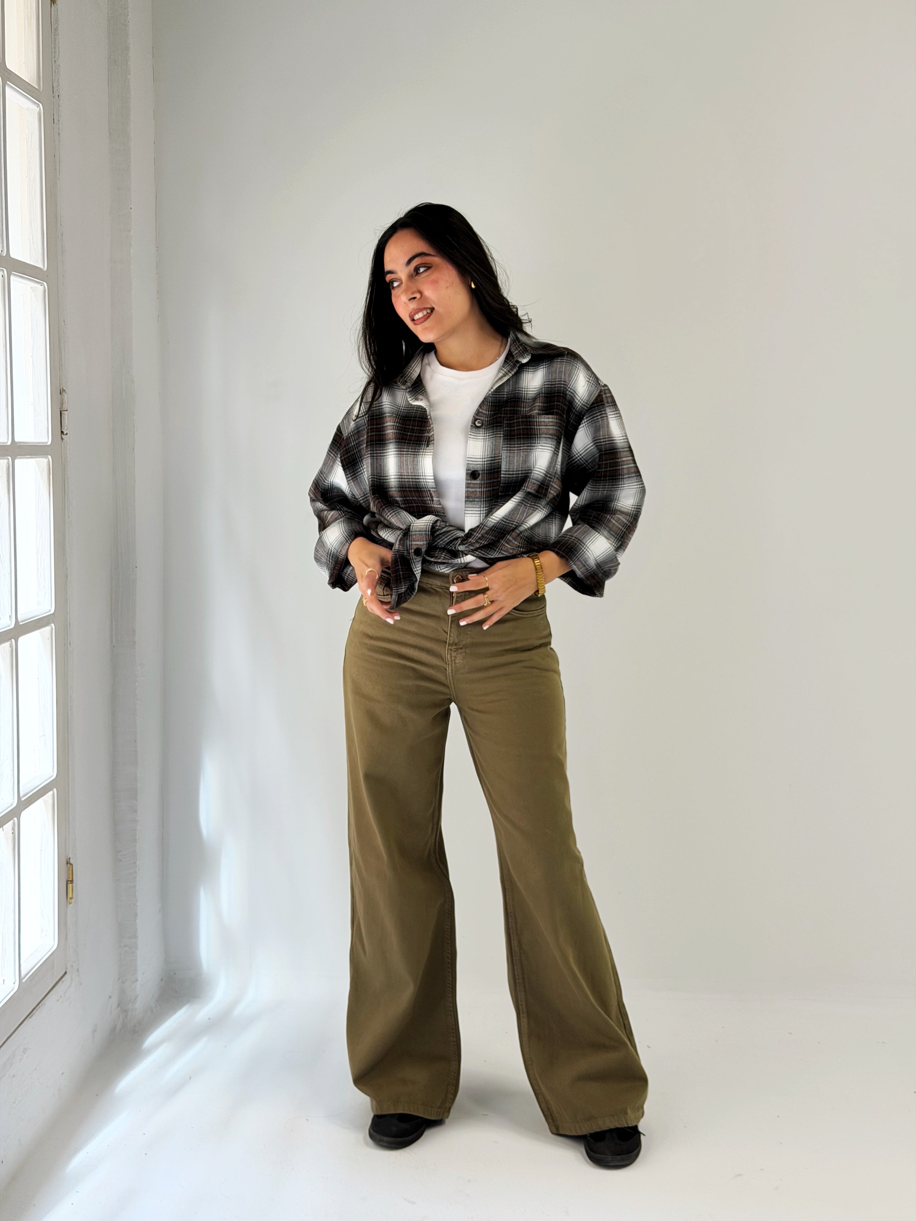 Wrap Up Shirt Brown - AB ESSENTIALS