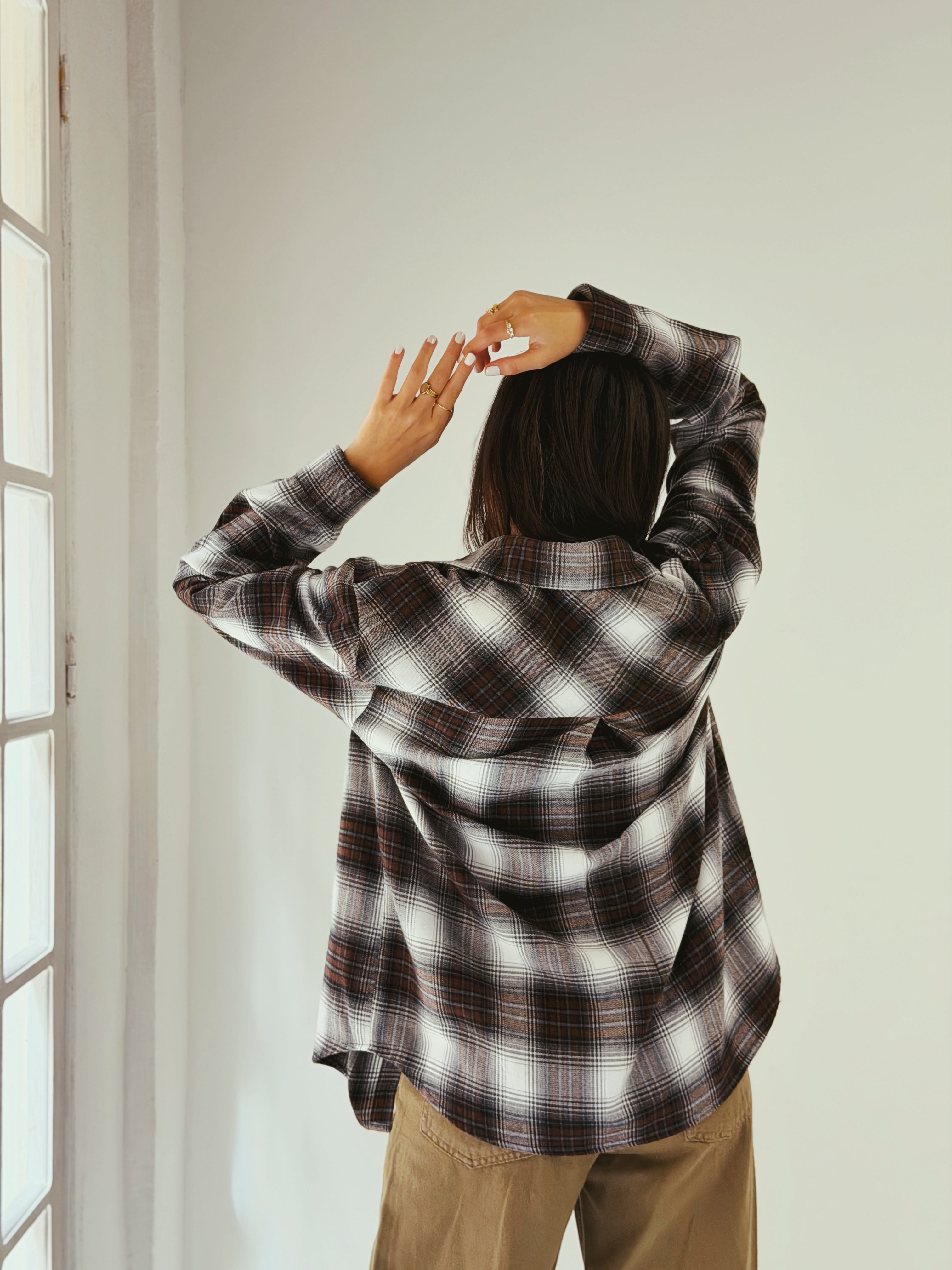 Wrap Up Shirt Brown - AB ESSENTIALS