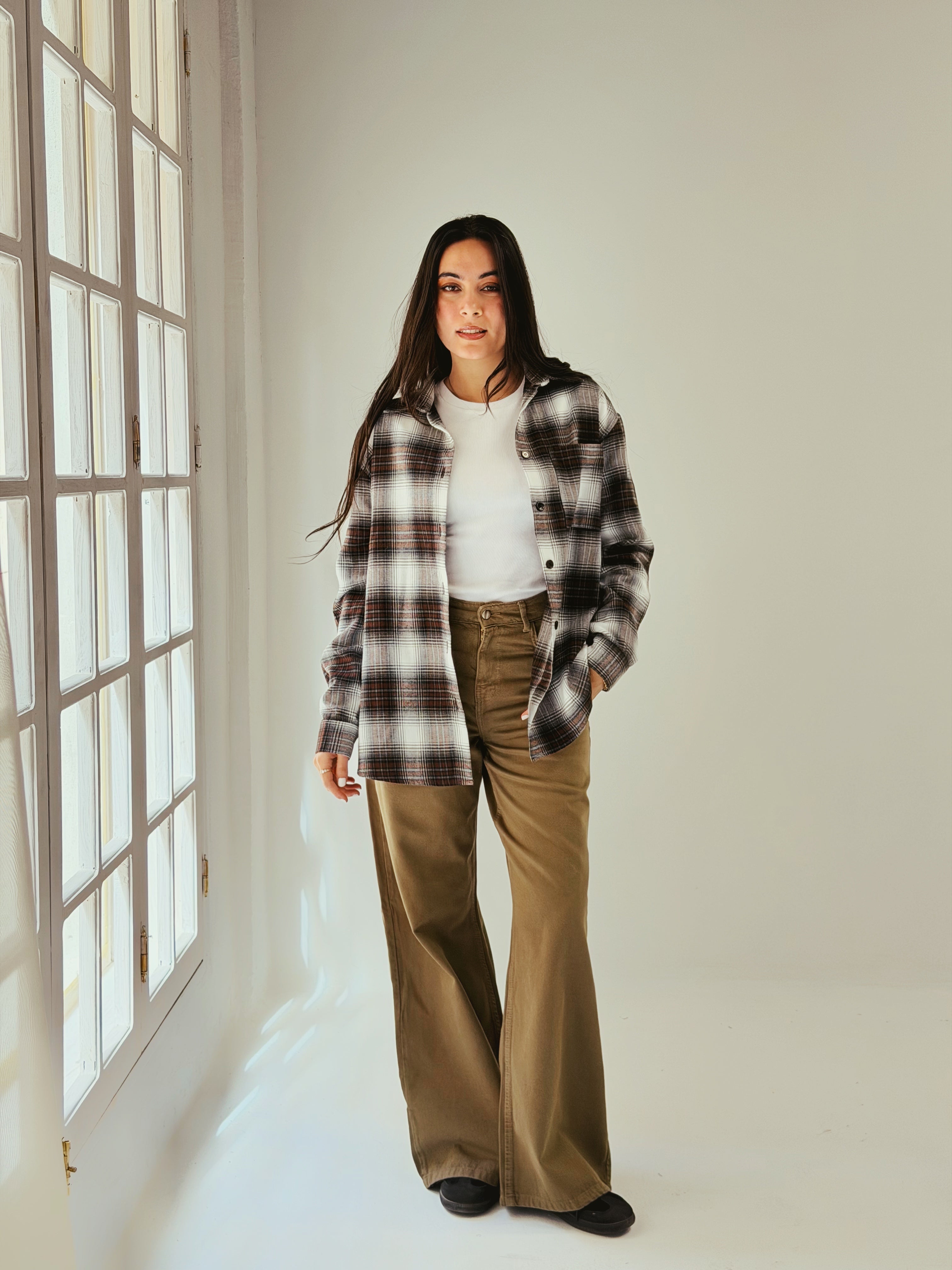 Wrap Up Shirt Brown - AB ESSENTIALS