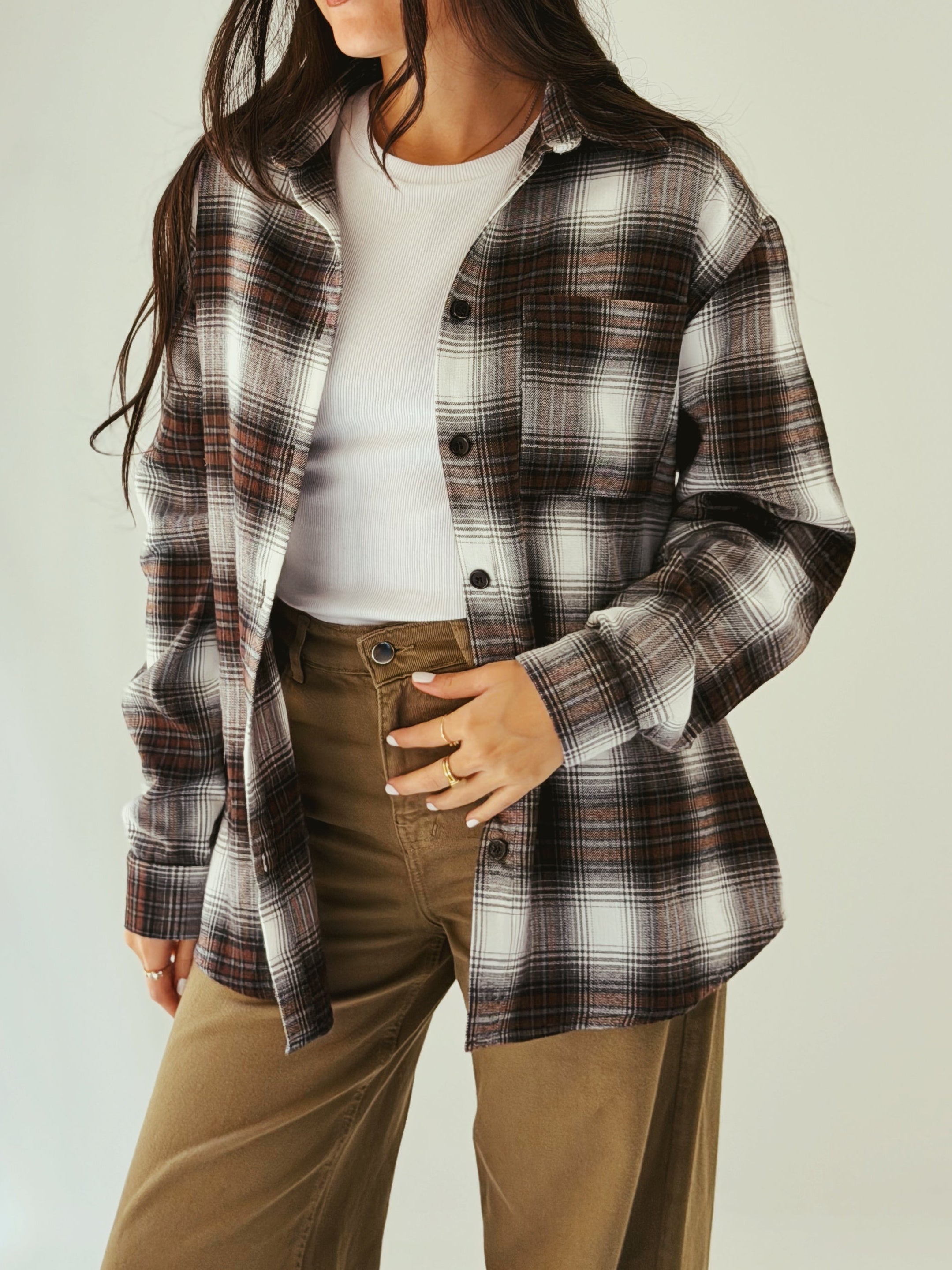 Wrap Up Shirt Brown - AB ESSENTIALS