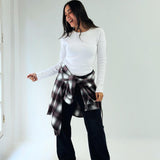 Wrap Up Shirt Burgundy - AB ESSENTIALS