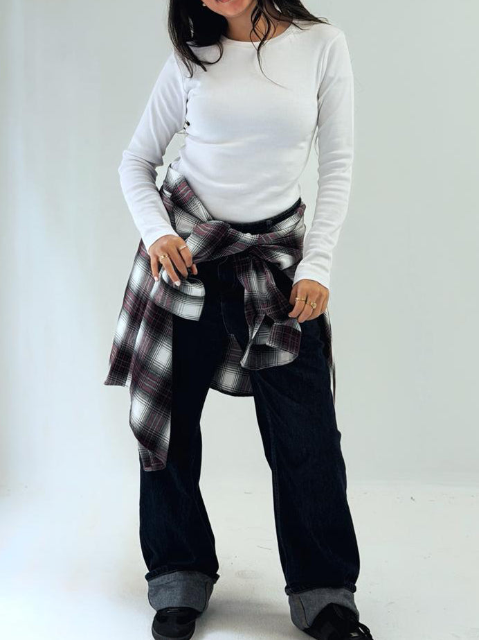 Wrap Up Shirt Burgundy - AB ESSENTIALS