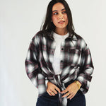 Wrap Up Shirt Burgundy - AB ESSENTIALS