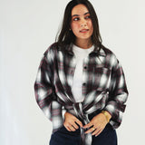 Wrap Up Shirt Burgundy - AB ESSENTIALS