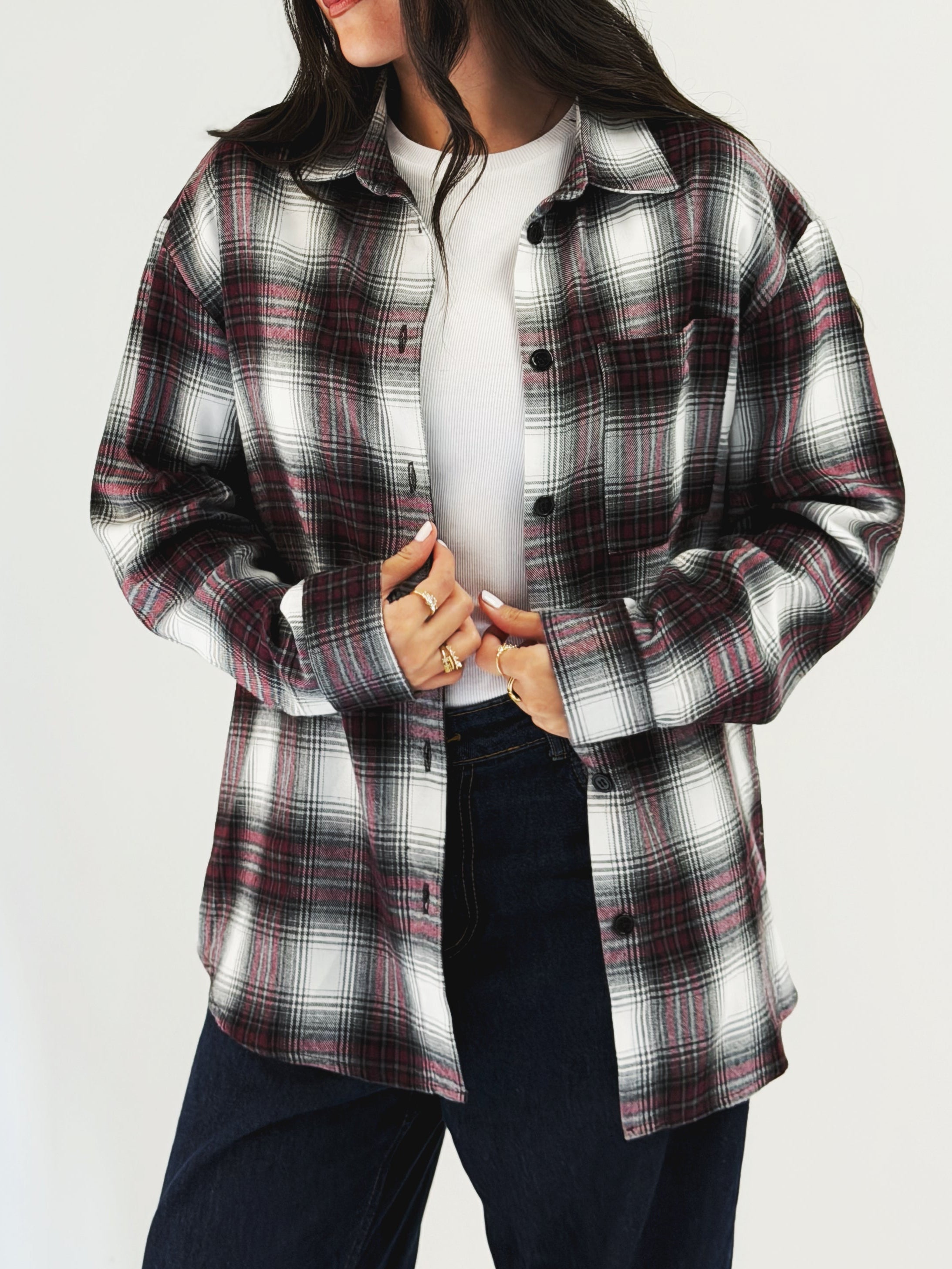 Wrap Up Shirt Burgundy - AB ESSENTIALS